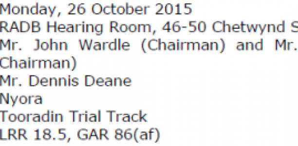 RADB Hearing; Dennis Dean