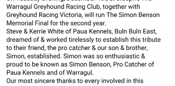 Remembering Simon Benson