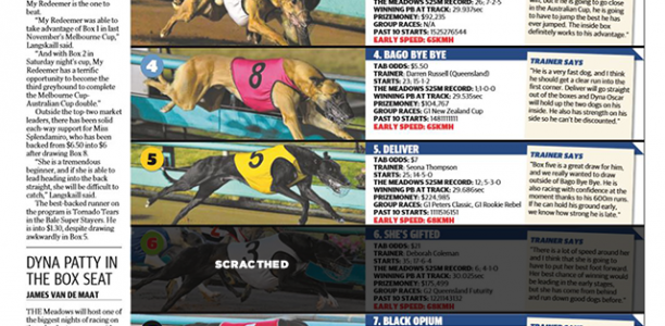 In your Herald Sun today: Australian Cup Carnival